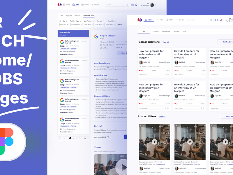 HR-Tech Home/ Jobs Pages design by Sajid Ali