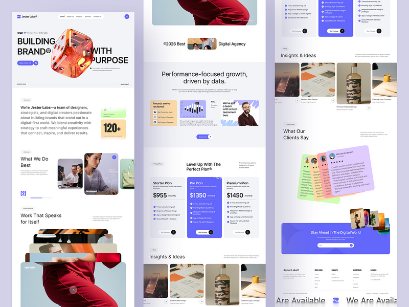 Jester Labs- Digital Agency Website Design