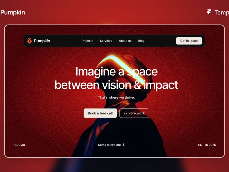 Pumpkin — Modern Creative Agency Template