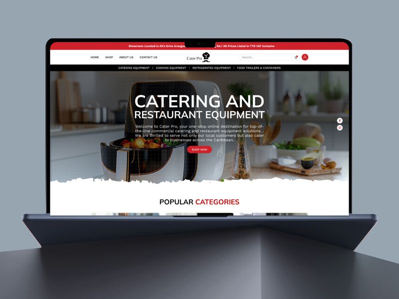 Cater Pro | Commercial Kitchen eCommerce Website Design