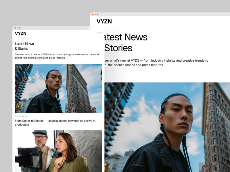 VYZN Video Production Agency Template