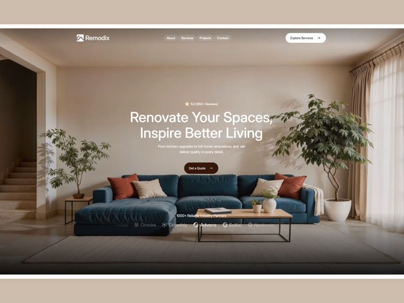 Remodix — Home Renovation & Remodeling Template