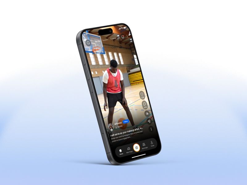 Modern Social Video App UI for Creator Monetization