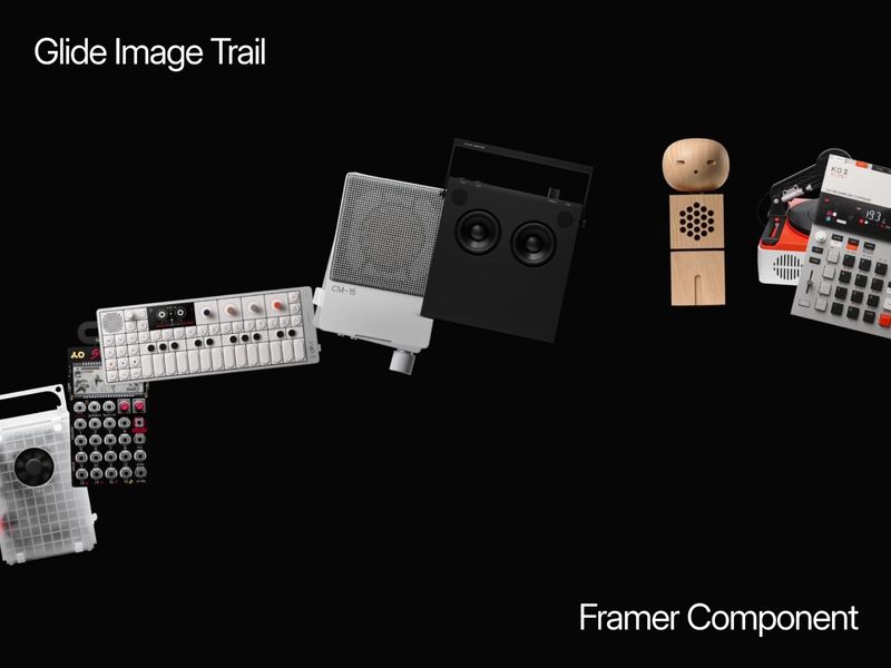 Glide Image Trail: Premium Component by Ludovic Losco — Framer Marketplace