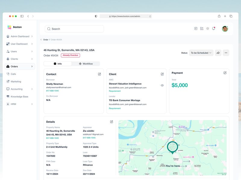 Order Management Dashboard