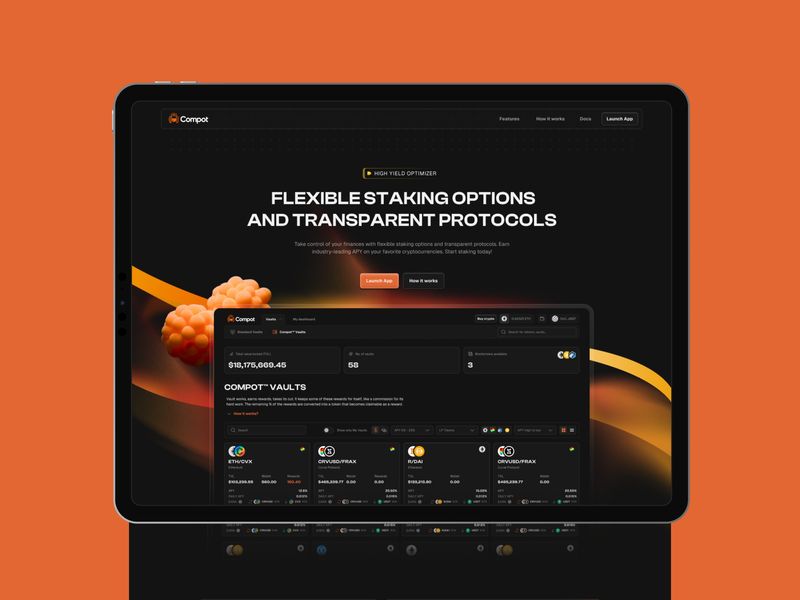 CompotFi - DeFi Website Design