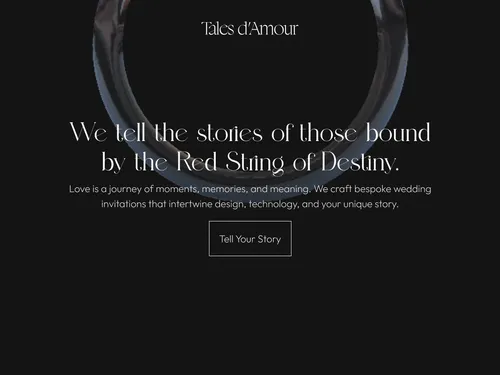 Tales d'Amour - Bespoke Wedding Websites & Invitations