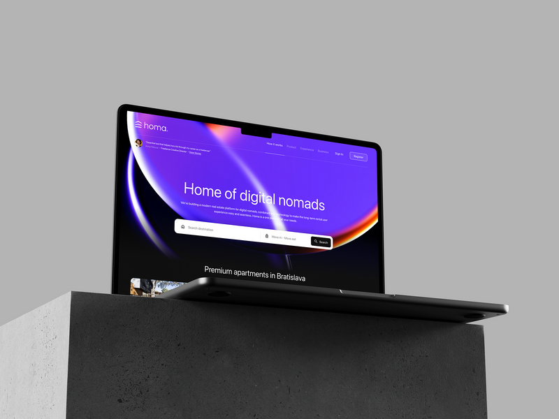 Homa - Landing page