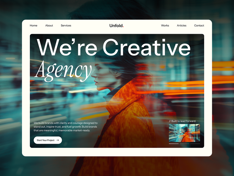 Unfold - Creative Agency & Portfolio Website Template