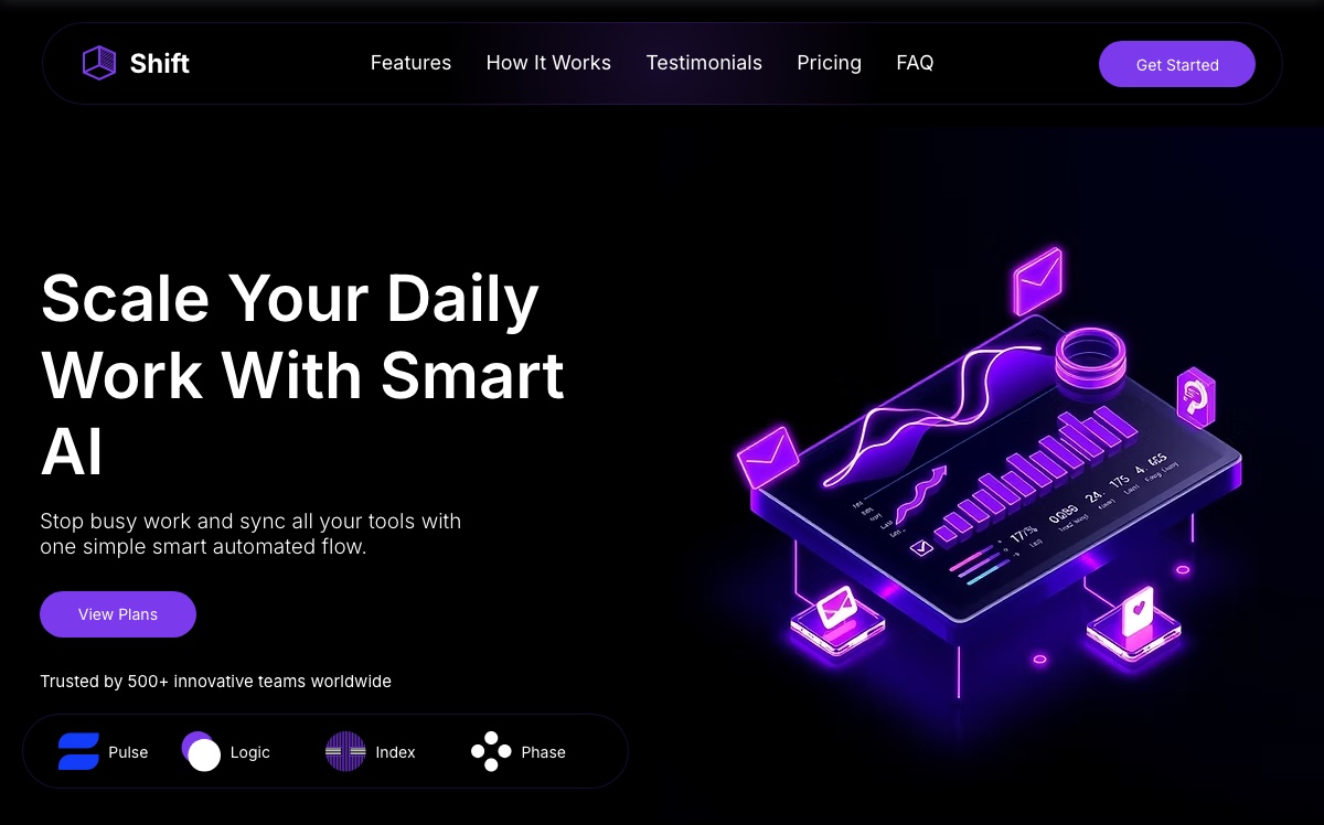 Shift Automation Website Template