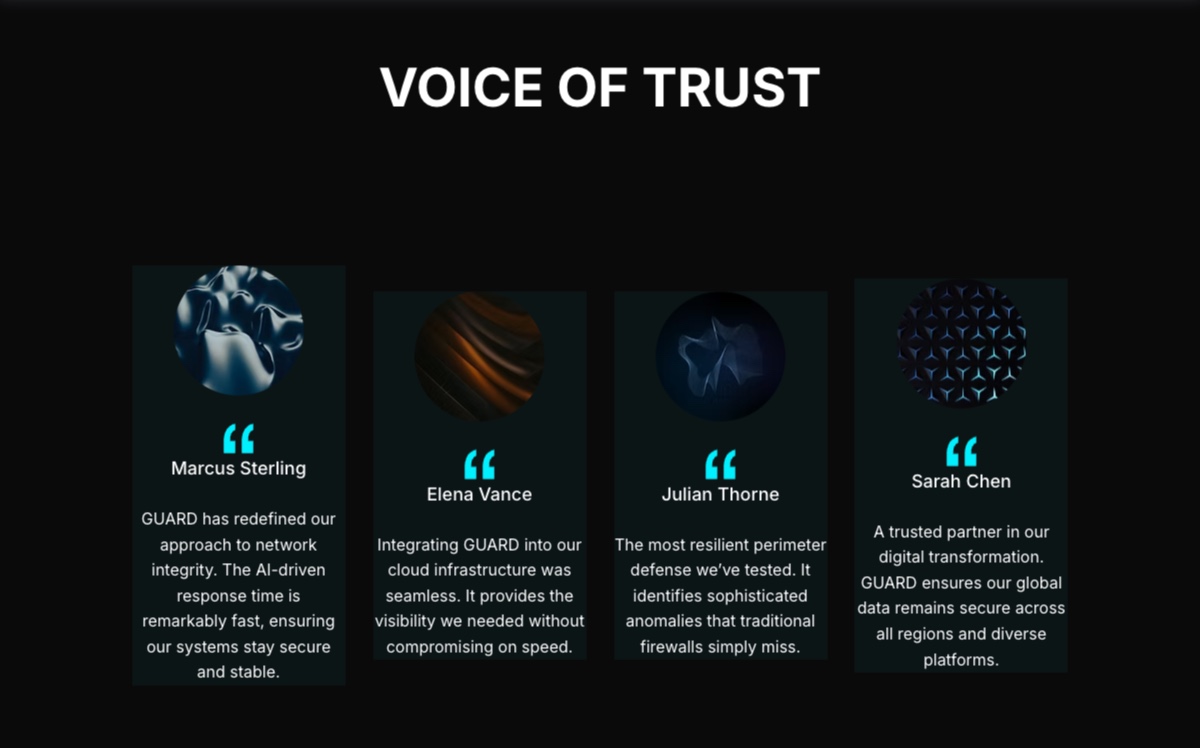 Guard — Cybersecurity Website Template Image 1