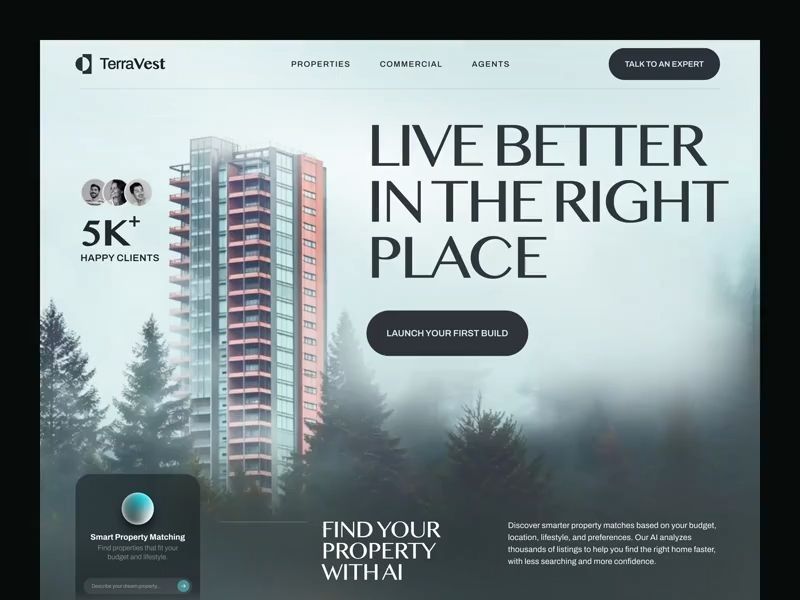 TerraVest – Real Estate Website Design