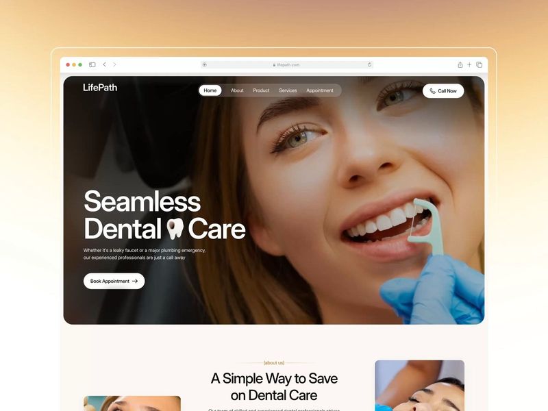 LifePath - Dental Clinic Website Design