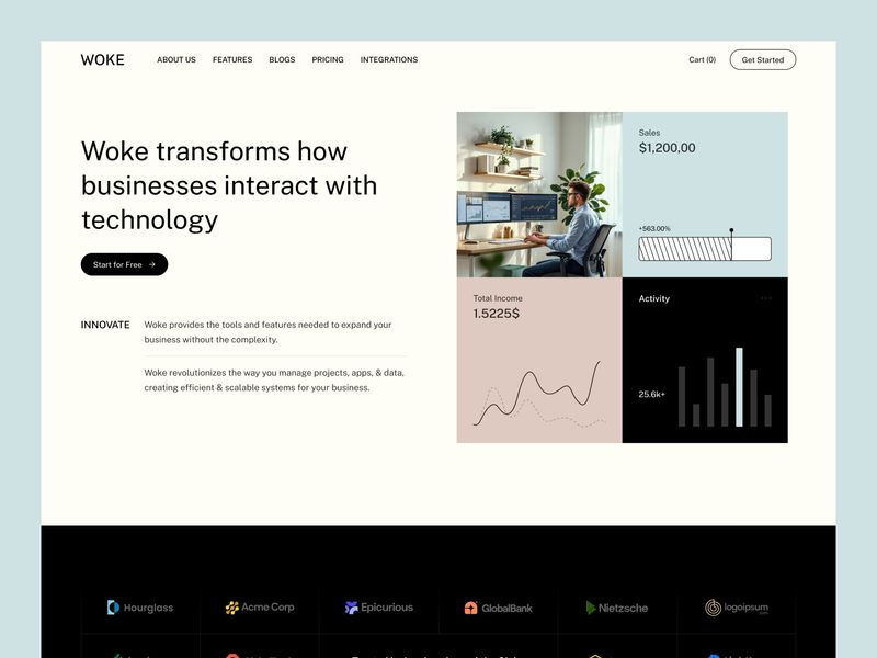 Woke - Technology Website Template