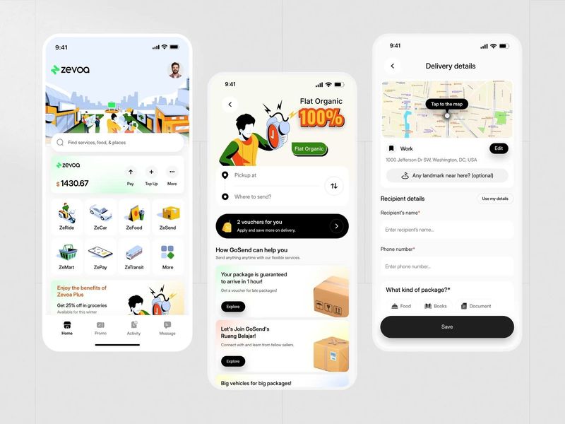 Super App Design | Delivery, Transport & Wallet System