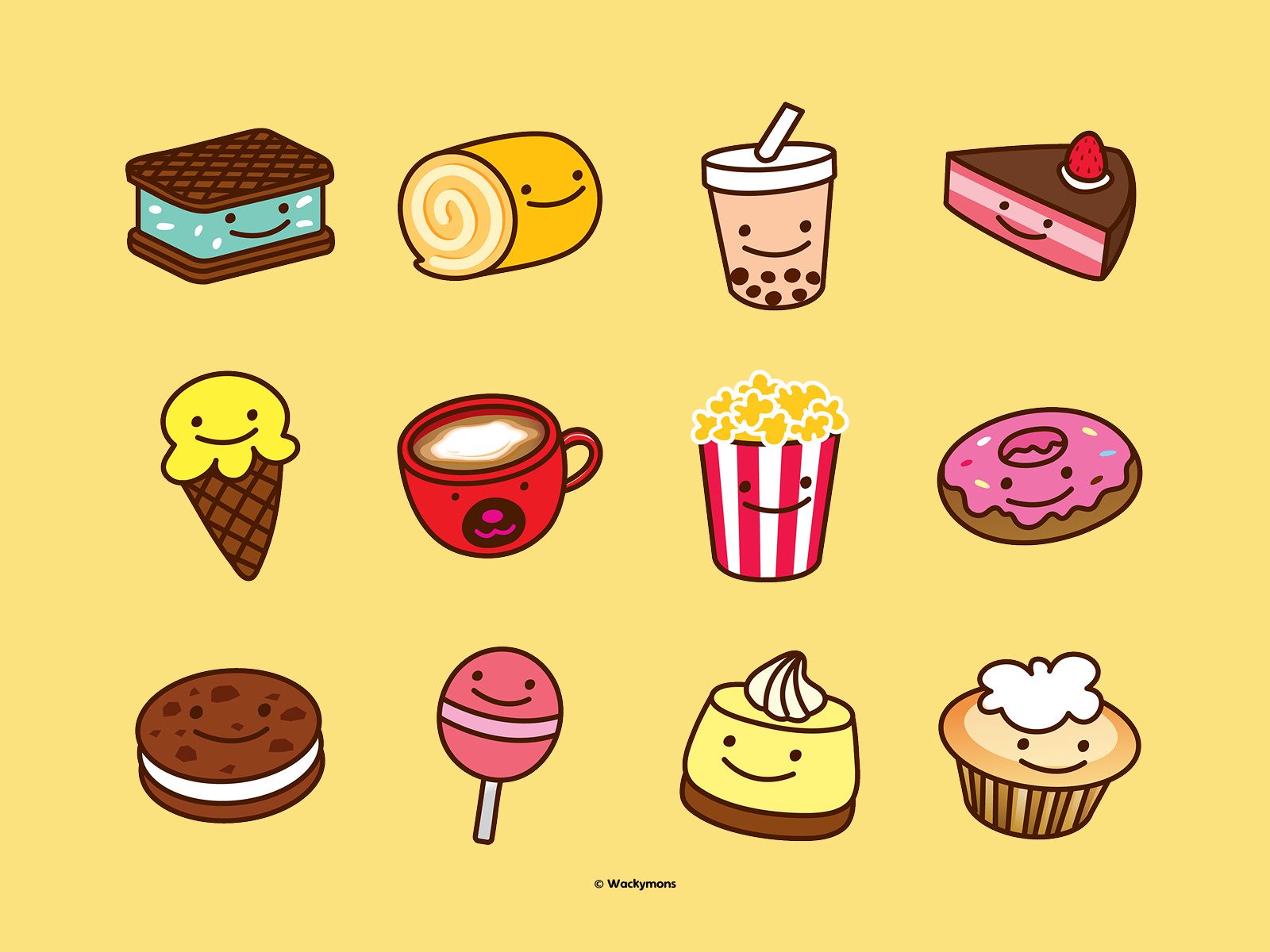 Sweet Squad Assembled! 🍩🍰🧁 by Wackymons