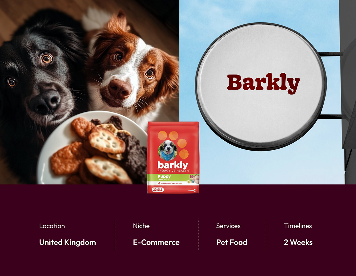 Barkly - Ecommerce Website design, Pet Food Brand Image 2