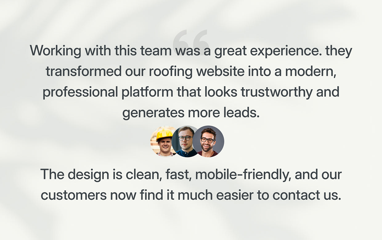 Roofing Services Website Redesign | Modern Concept Image 8