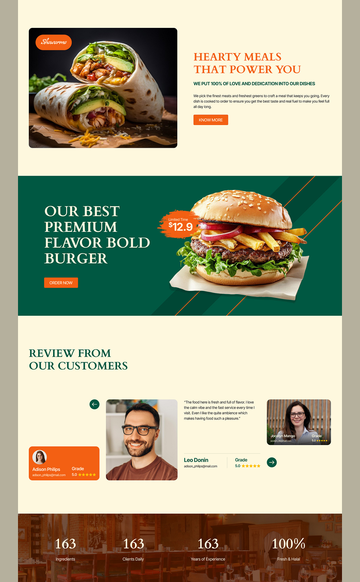 Savora | Modern Restaurant Website Design Image 2