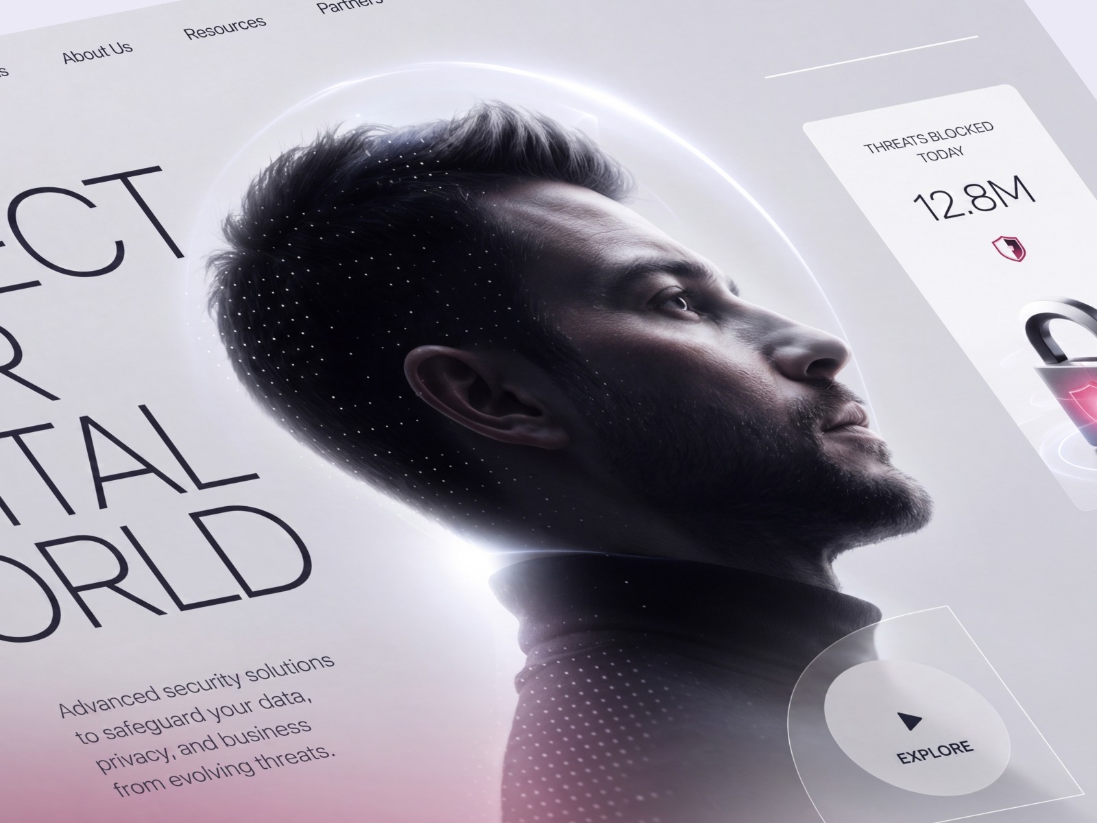 DataGuard - Cybersecurity Landing Page Design Image 0