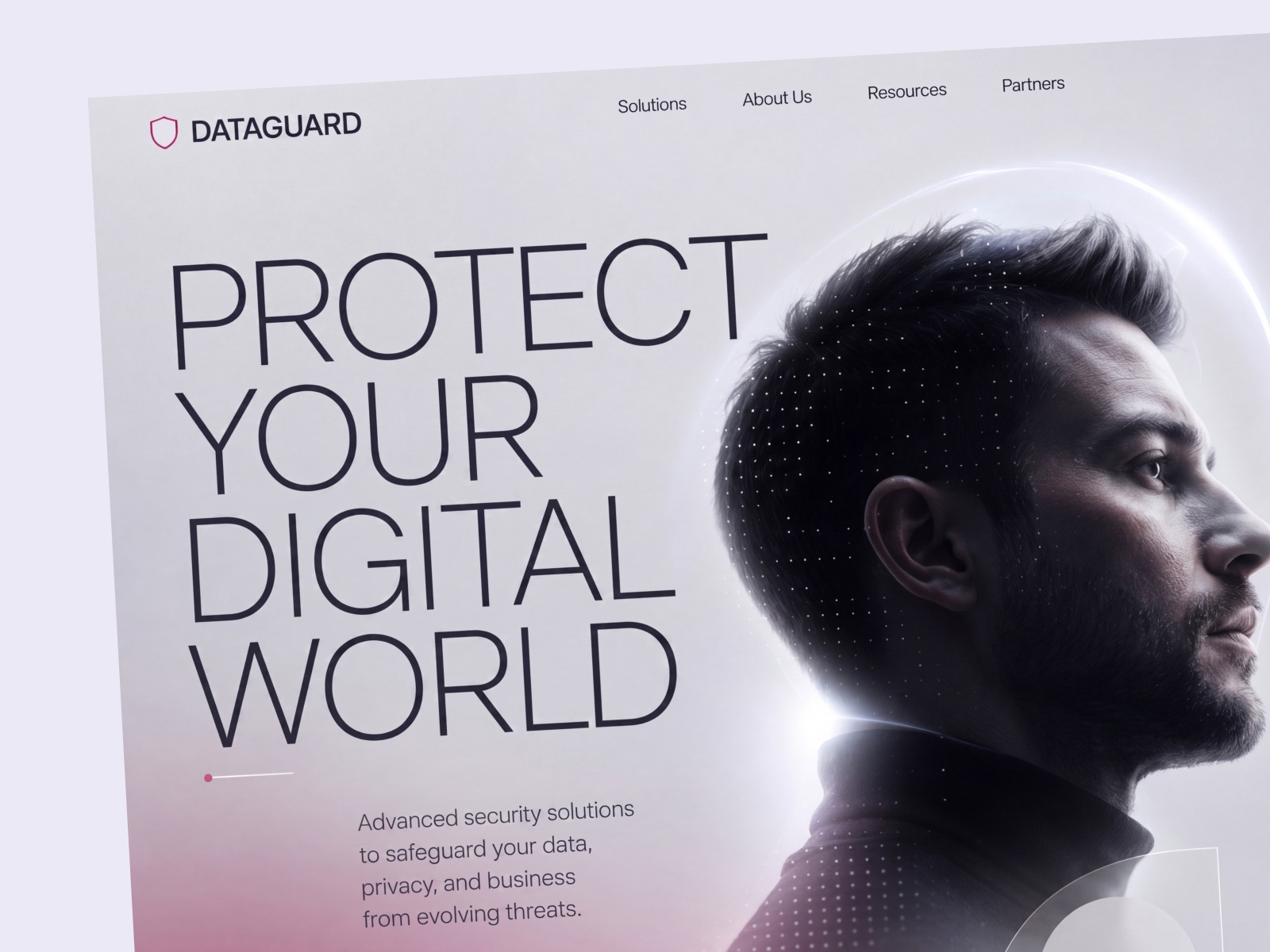 DataGuard - Cybersecurity Landing Page Design Image 1