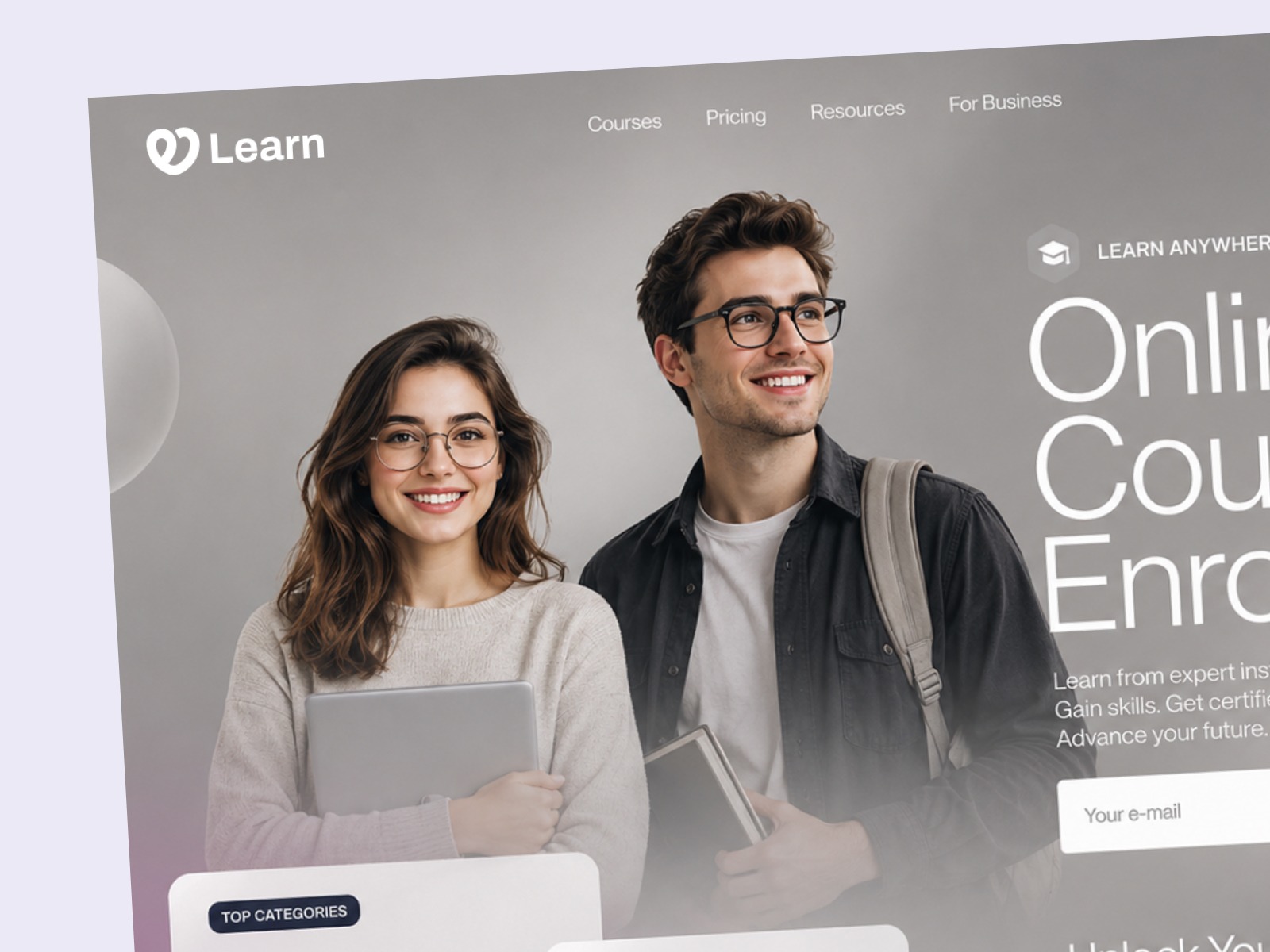 Online Course Enroll Learning Website - Learn Image 0