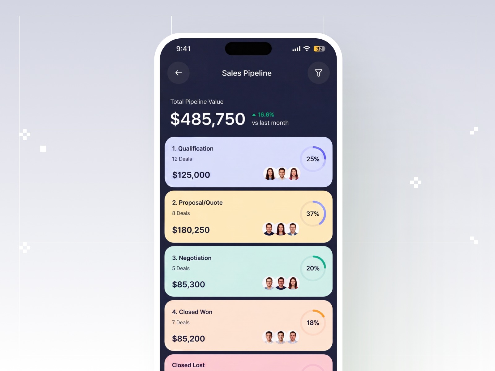 SalesCRM – Modern CRM Mobile Experience Image 1