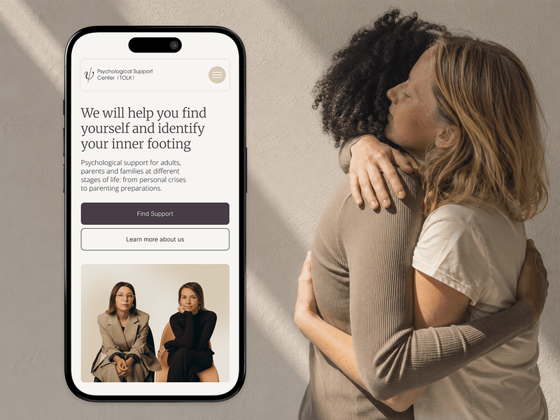 TOLK | Website for a psychological support centre