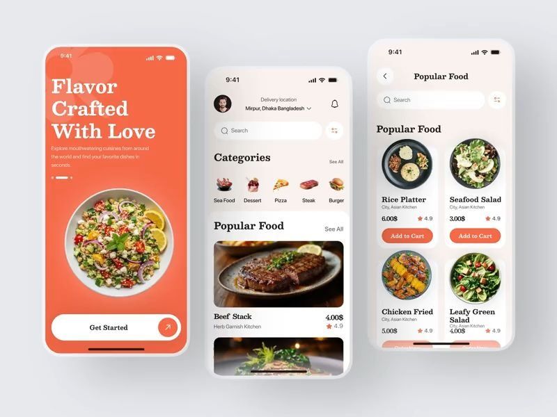 Food Delivery Mobile App Design