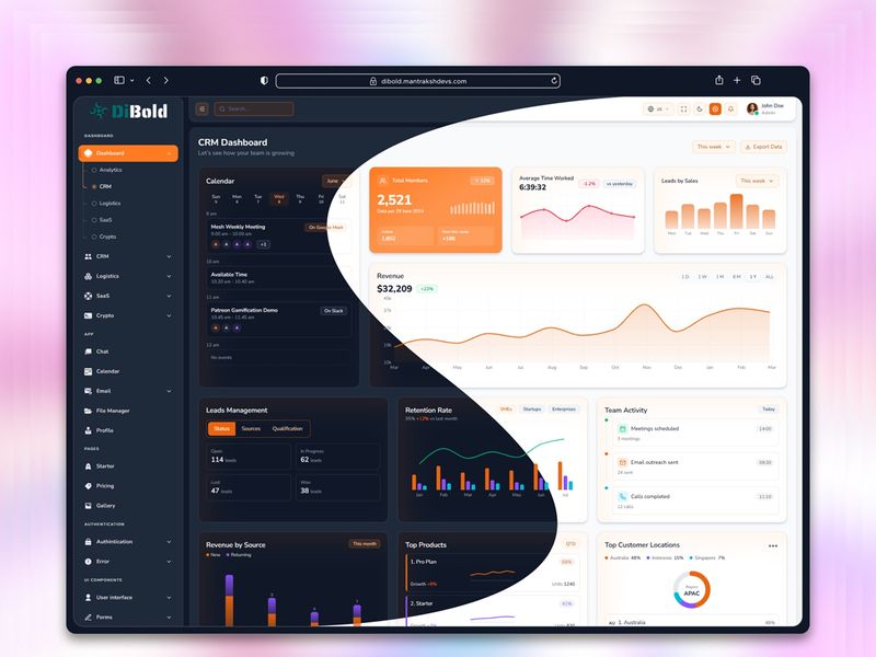 Dibold – Modern Analytics & SaaS Admin UI Framework