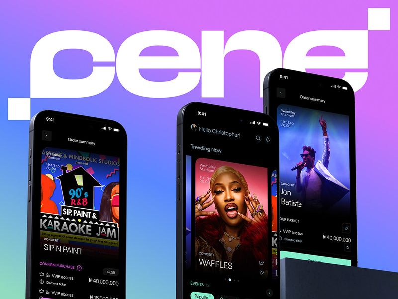 Mobile App UX/UI Concept – Ticket Booking App Design