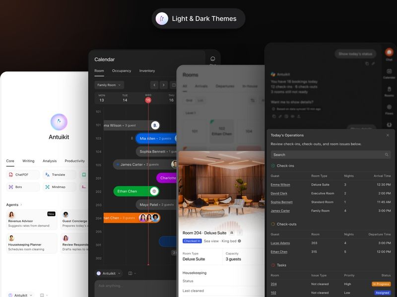AI Dock: AI Assistant Side Panel UI Kit