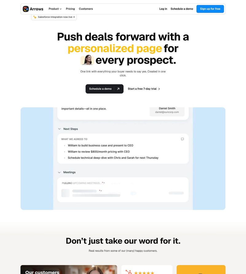 Screenshot taken from arrows.to