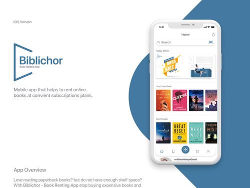Biblichor-Book Renting App (IOS Version) on Behance