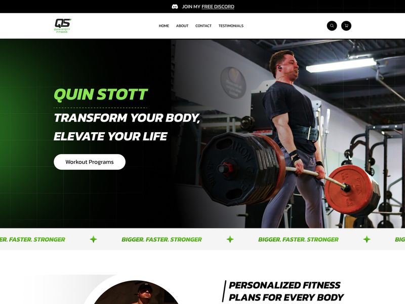 High-Octane Fitness Web UI | Quin Stott Branding