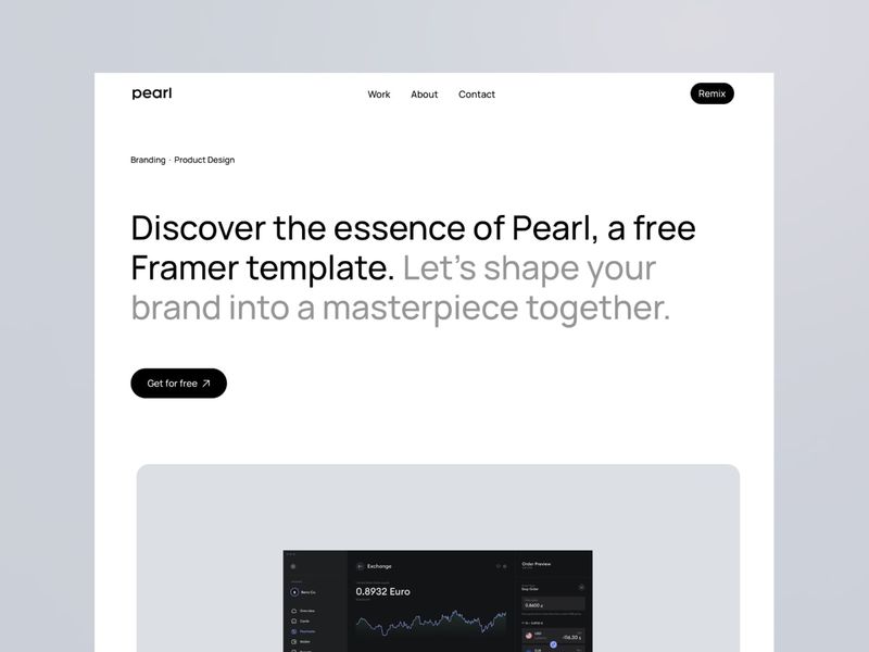 Pearl by Dawid Pietrasiak - Uncategorized design asset by framer