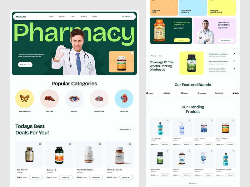 Healthcare & Pharmacy Ecommerce Web Design