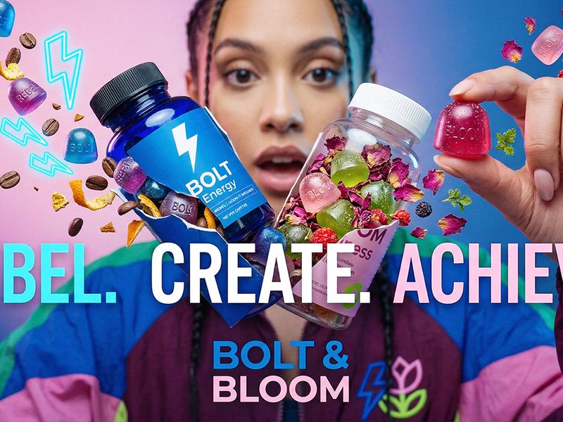 Bolt & Bloom : Rebel Wellness Supplement Branding