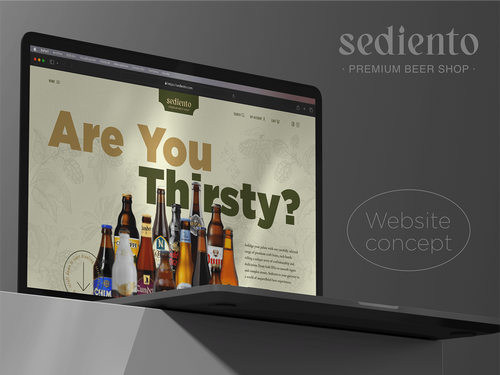 sediento · PREMIUM BEER SHOP · Website concept