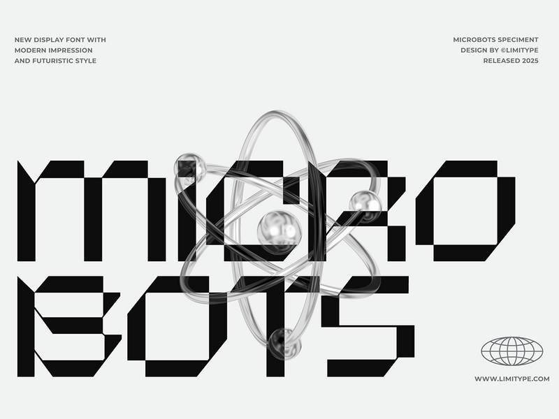 Microbots - Futuristic Font