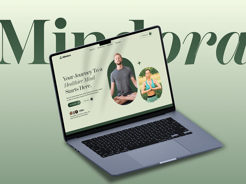 Mindora | Mental Wellness Platform UI/UX Design