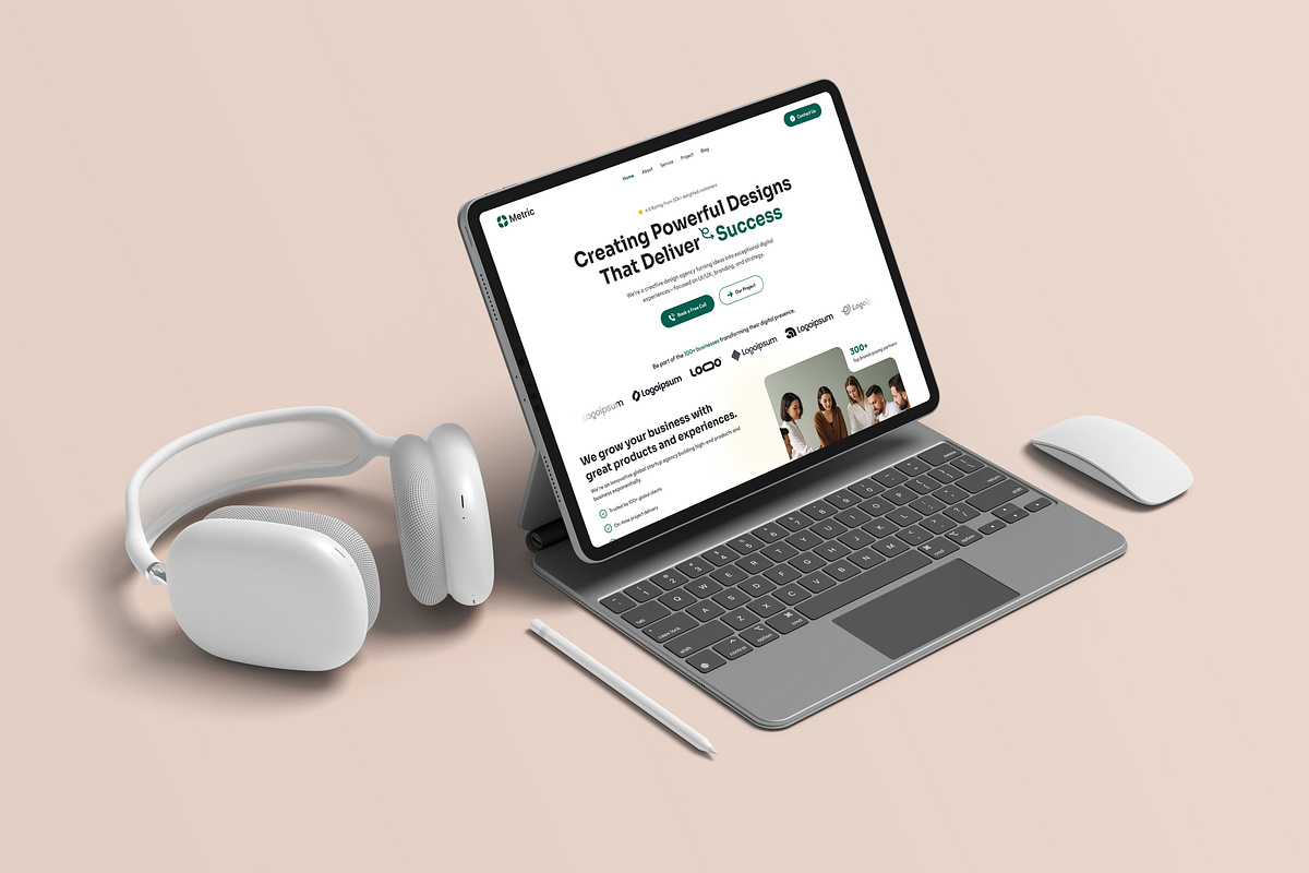 Modern Creative Agency Hero Section Design Image 0