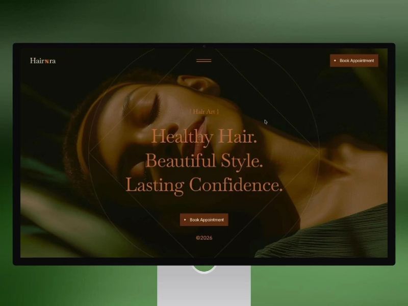 Hairora Premium Hair Salon Framer Template