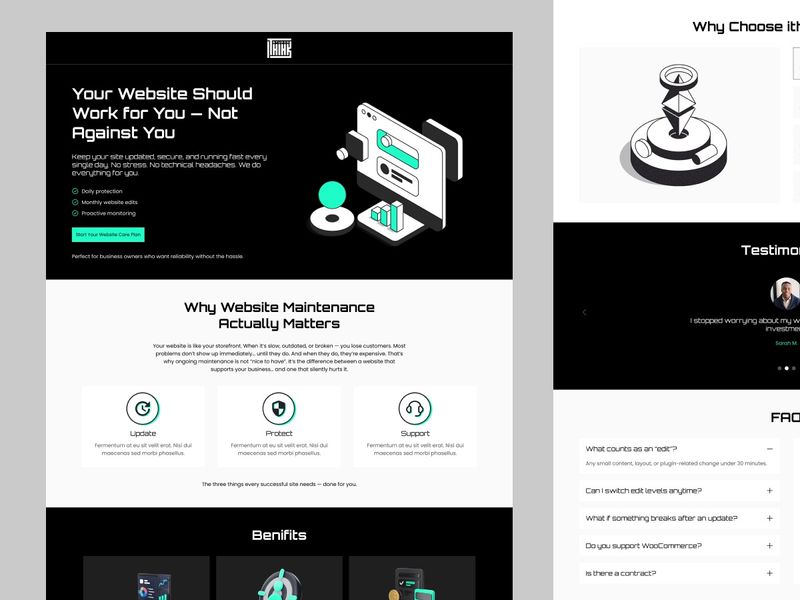 iThikStudio Landing Page Re-design