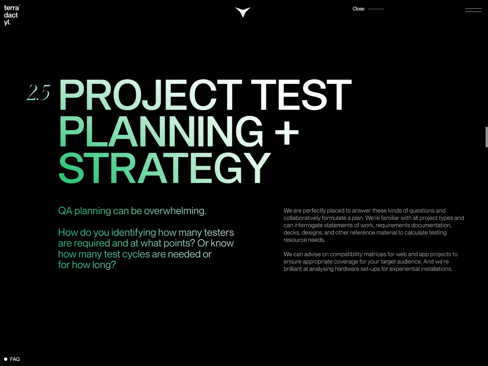 terradactyl - A bespoke + boutique QA agency Image 0