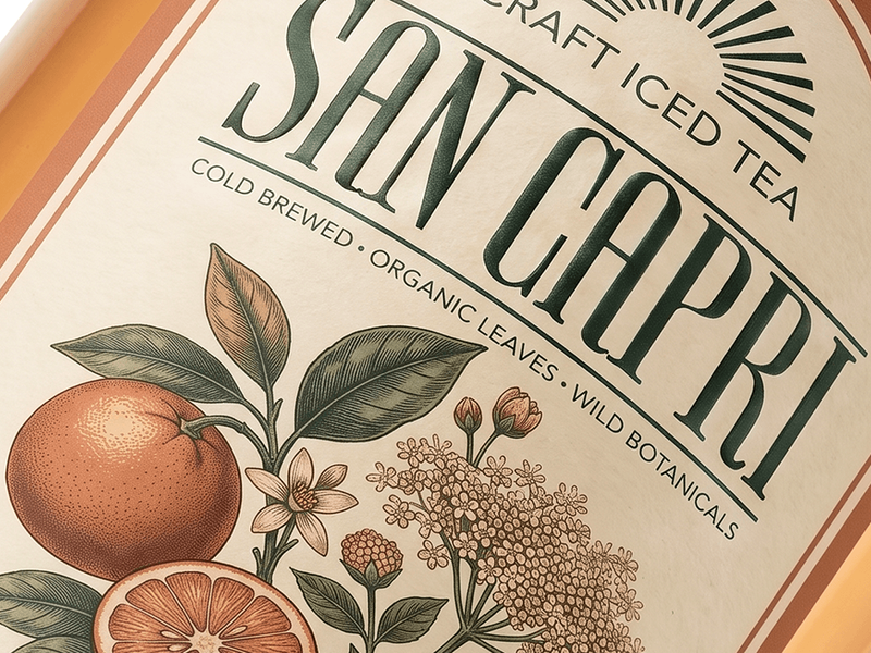 San Capri | Craft Iced Tea | Branding&Packaging Design