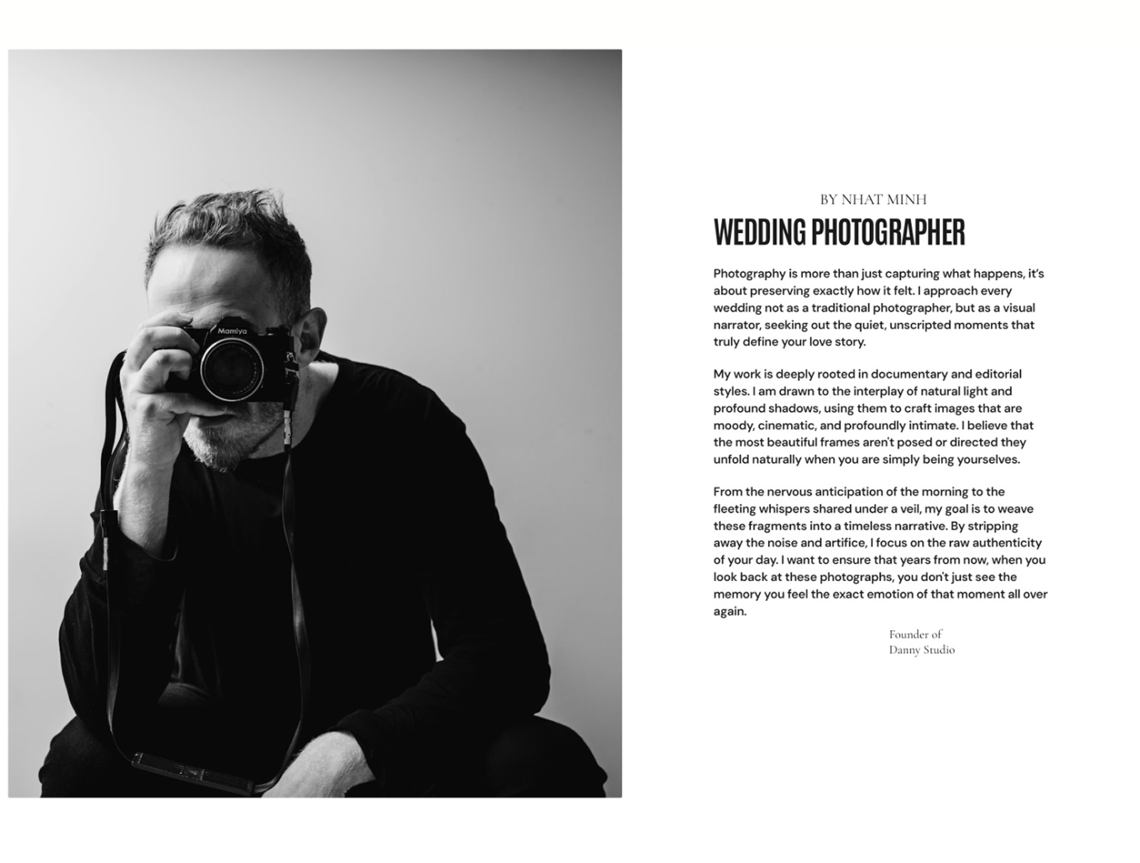 Danny Studio - Premium Framer Photographer Portfolio Template Image 3