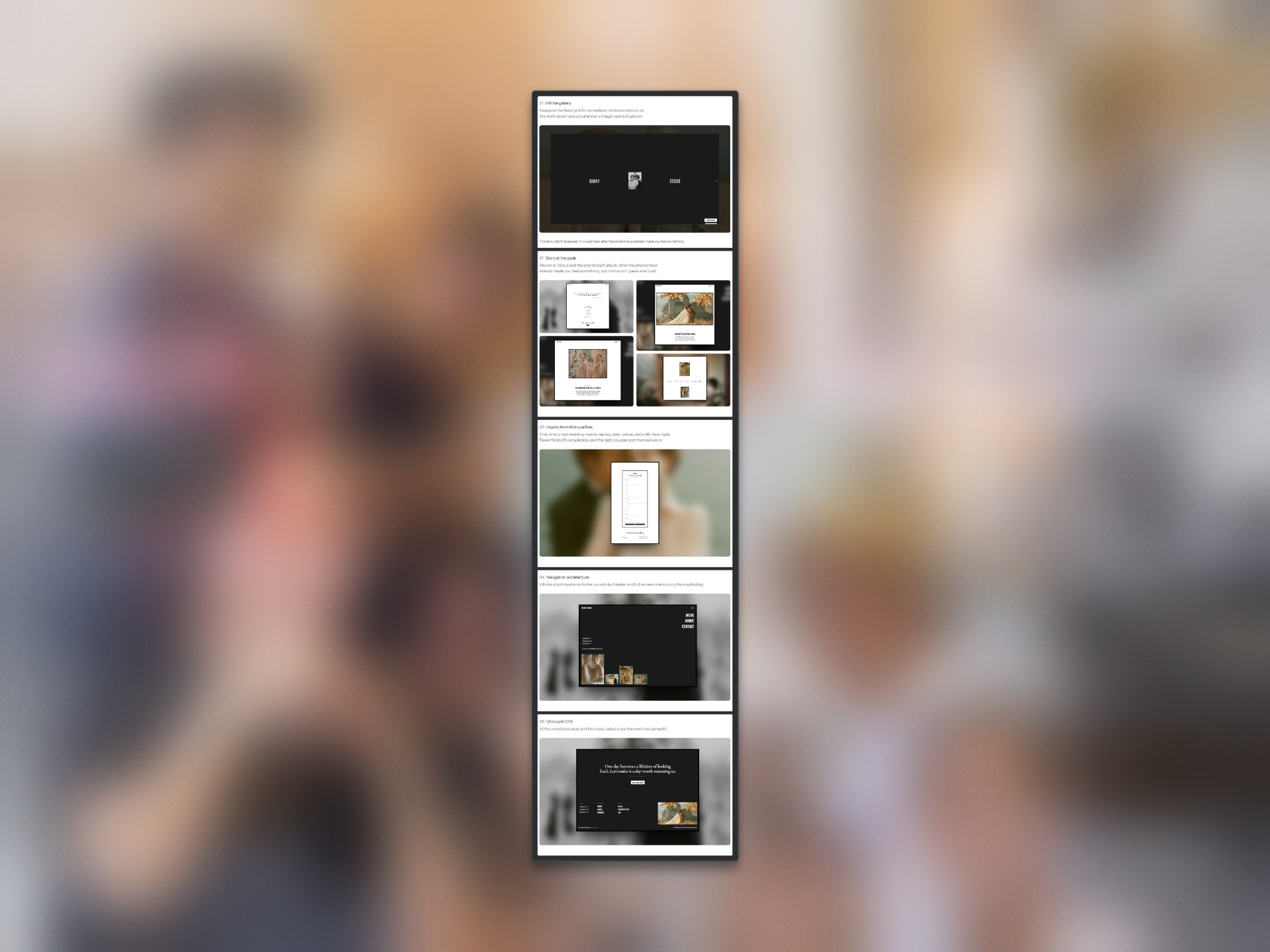 Porfolio for Product Design: Free Portfolio Website Template by madebyMal Image 1