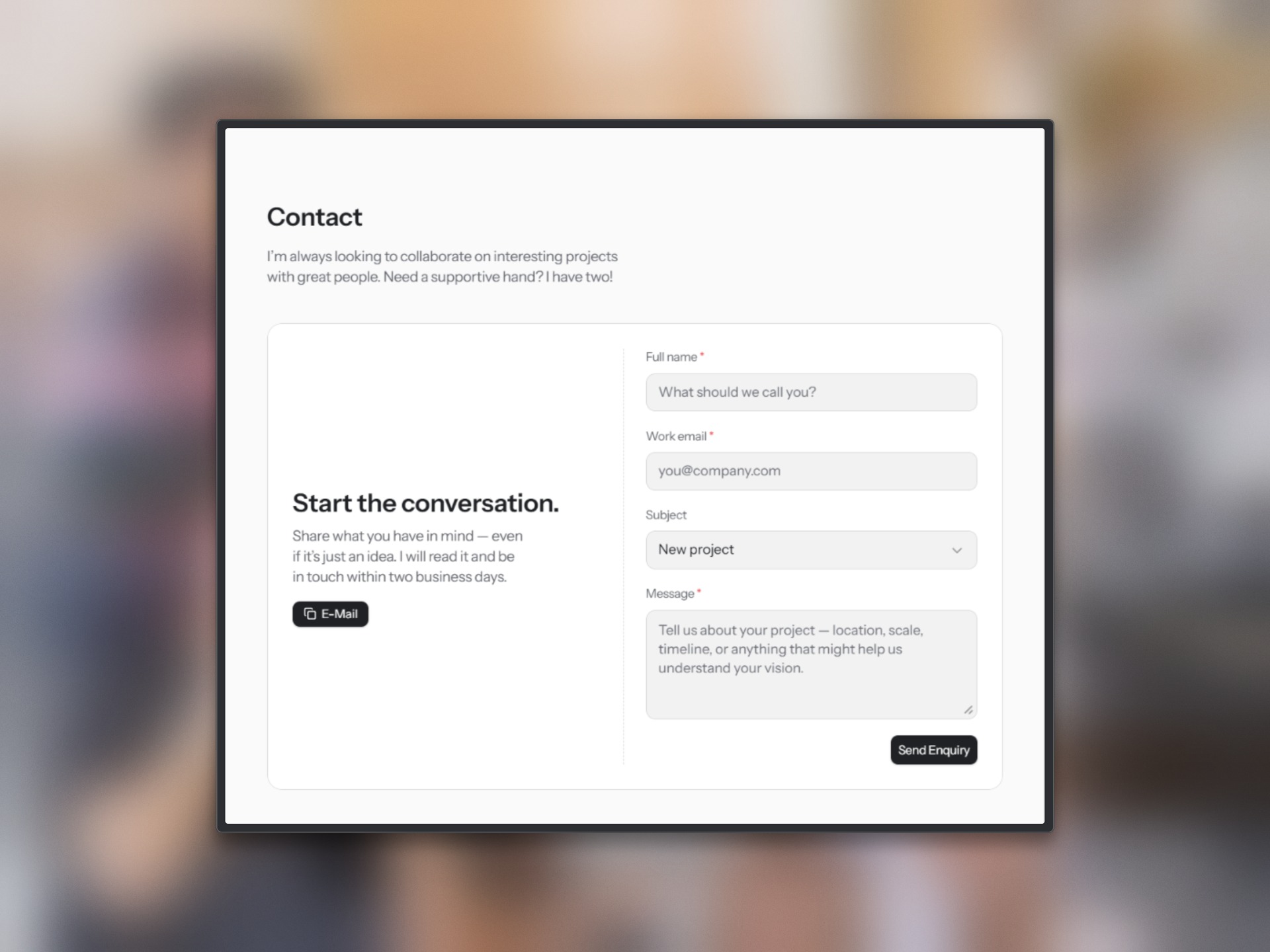 Porfolio for Product Design: Free Portfolio Website Template by madebyMal Image 2