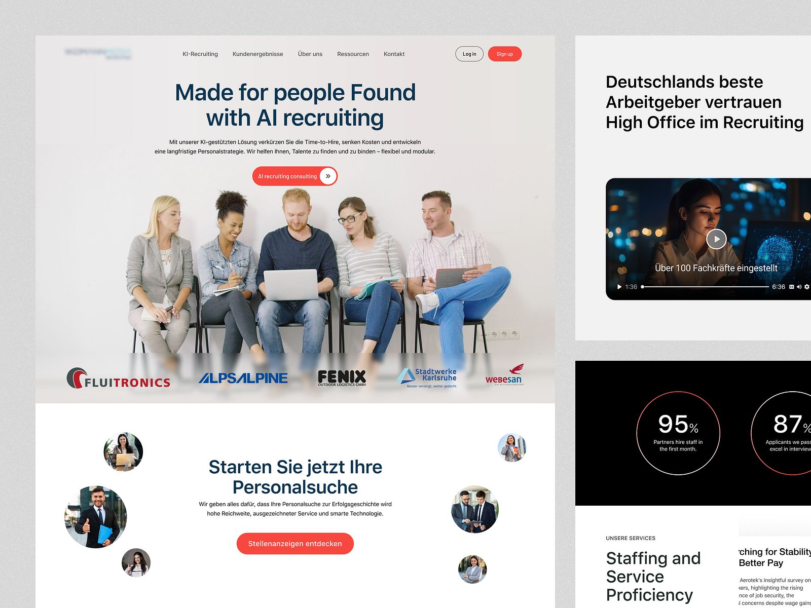 AI Recruiting Website | Orbix Studio by Orbix Studio | Web App & MVP Design for Startups | Dashboards • SaaS • UX/UI for Orbix Studio